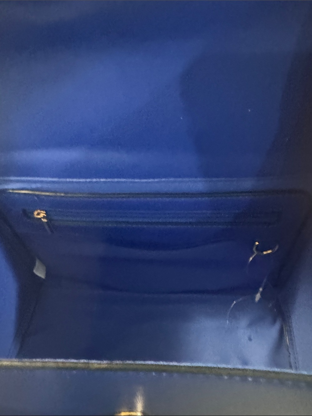 Blue Quilted Shoulder Bag with Crystal 'HOTSEXY' Lettering - Picture 10 of 11